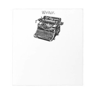 Vintage Typewriter Writer Ink Drawing Sketch Notepad
