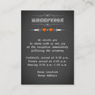 Vintage Typography Chalkboard LOOK Enclosure Card