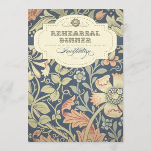 vintage typography elegant rehearsal dinner invite