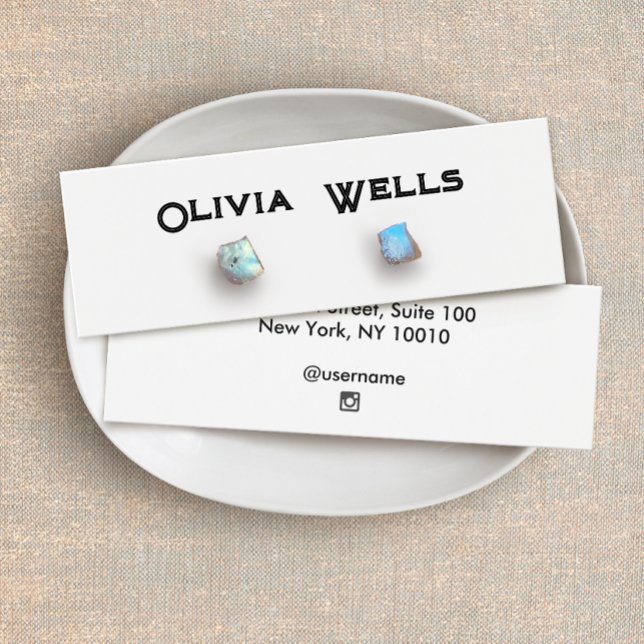 Vintage Typograpy Stud Earring  Display Card (Creator Uploaded)