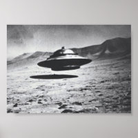 Vintage UFO Photograph on the Moon