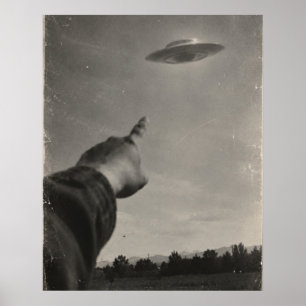 Vintage UFO Sighting Poster