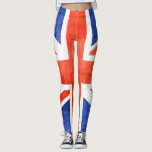 Vintage UK Flag #10 Leggings<br><div class="desc">Vintage UK Flag. Design is available on other products.</div>