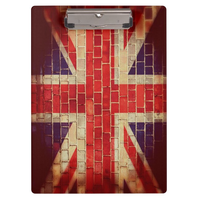 Vintage UK flag Clipboard (Front)