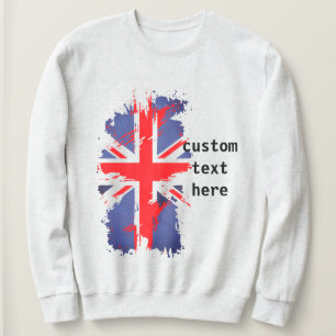 Vintage UK Flag Sweatshirt - Custom Union Jack