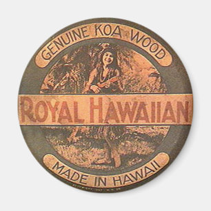 Vintage Ukelele Lable Magnet