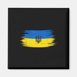 Vintage Ukraine Ukrainian Flag Pride 12 Magnet