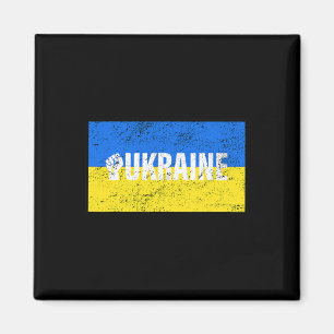 Vintage Ukraine Ukrainian Flag Pride 8 Magnet