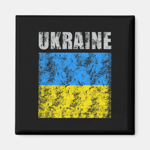 Vintage Ukraine Ukrainian Flag Pride 9 Magnet