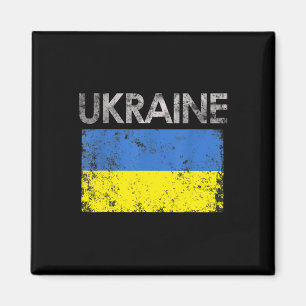 Vintage Ukraine Ukrainian Flag Pride Gift 1 Magnet