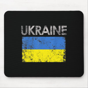 Vintage Ukraine Ukrainian Flag Pride Gift 1 Mouse Pad