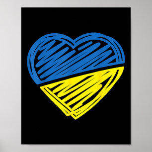 Vintage Ukraine Ukrainian Flag Pride Ukraine Flag Poster