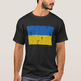 Vintage Ukraine Ukrainian Flag Ukraine Flag Pride T-Shirt