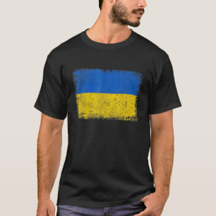 Vintage Ukraine Ukrainian Flag Ukraine Flag Pride T-Shirt