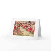 Vintage Ukrainian Easter Church Blessing Card