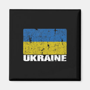 Vintage Ukrainian Flag Magnet