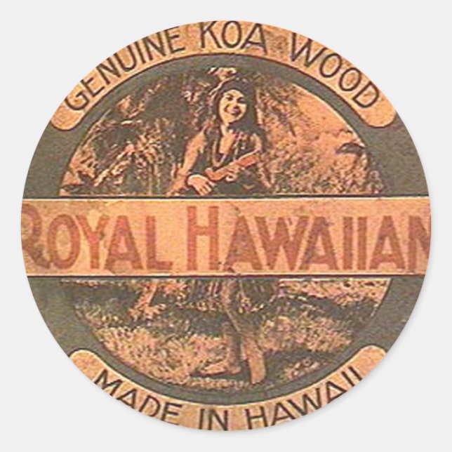 Vintage Ukulele Sticker (Front)