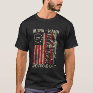 Vintage Ultra MAGA Old American Flag 1776 We The P T-Shirt