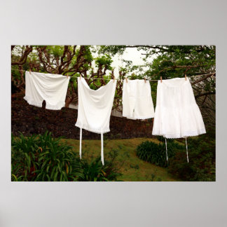 Vintage underwear laundry poster