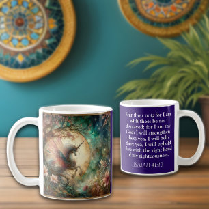 Vintage Unicorn Isaiah Scripture Christian  Coffee Mug