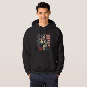 Vintage unicorn Merica 4th of july patriotic Hoodie