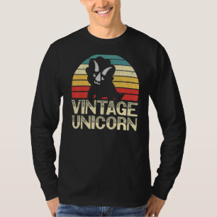 Vintage Unicorn Triceratops Dinosaur Prehistoric D T-Shirt
