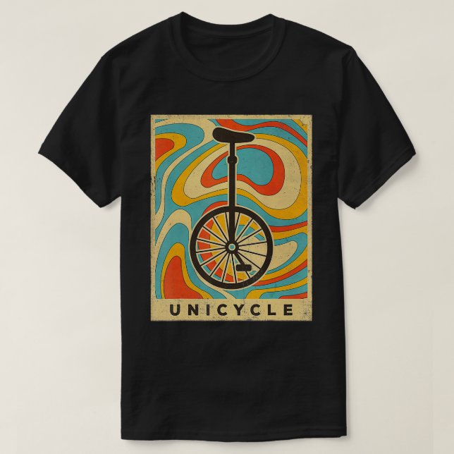Vintage Unicycle Retro Gift  T-Shirt (Design Front)