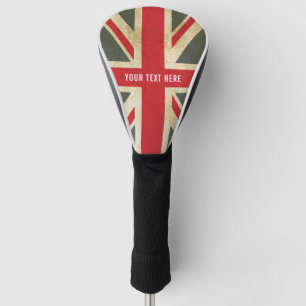 Vintage Union Jack British Flag Golf Head Cover