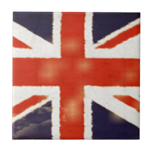 Vintage Union Jack Ceramic Gift Tile