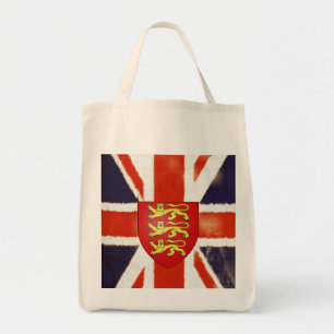 Vintage Union Jack Coat of Arms Tote Bag