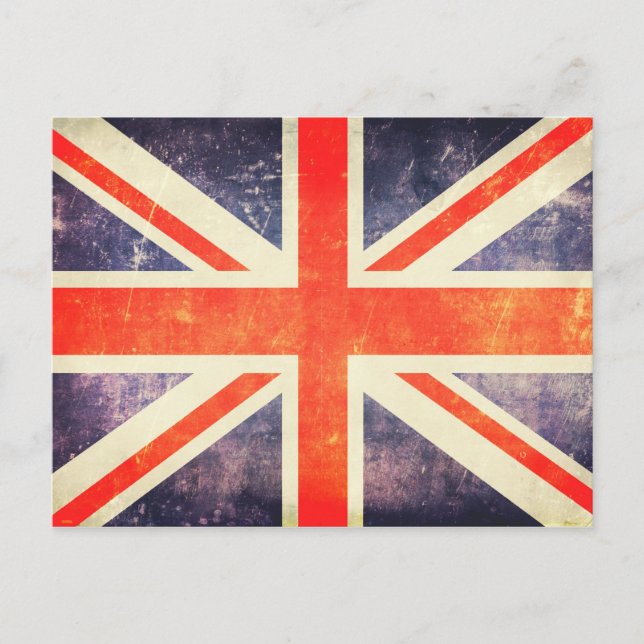 Vintage Union Jack flag Postcard (Front)