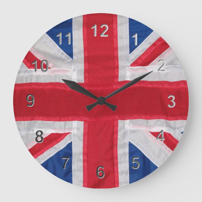 Vintage Union Jack Large Clock (Front)
