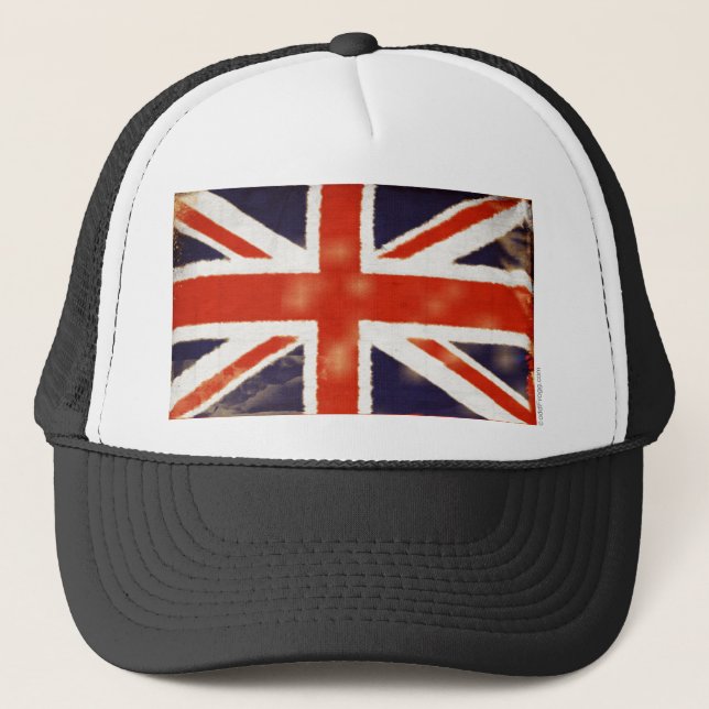 Vintage Union Jack Trucker Hat (Front)
