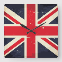Vintage Union Jack Wall Clock