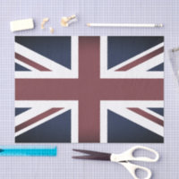 Vintage United Kingdom, British Flag tissue paper