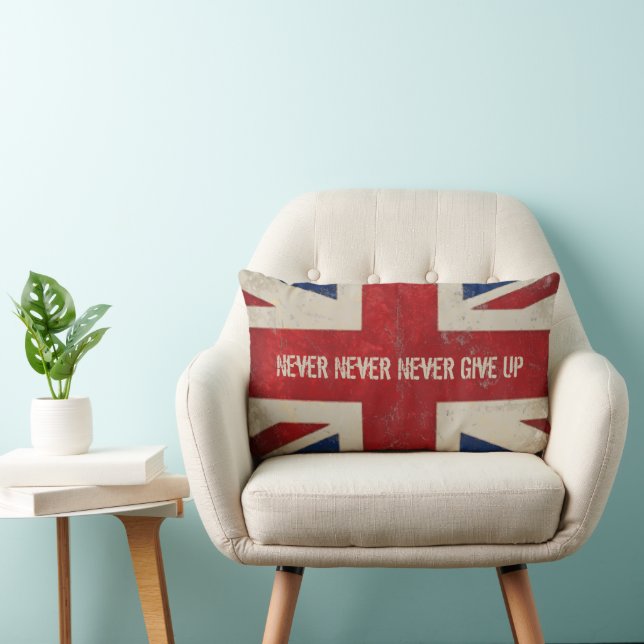 Vintage United Kingdom Flag Pillow (Chair)