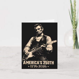 Vintage United States 250 Anniversary Abe Lincoln Card