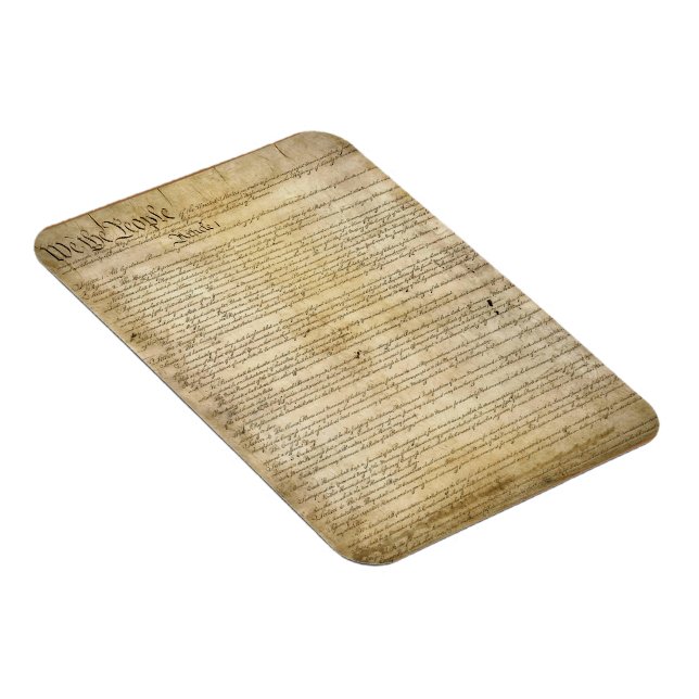 Vintage United States Constitution Magnet (Right Side)