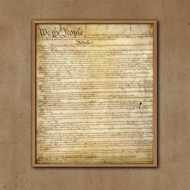 Vintage United States Constitution Poster (Creator Uploaded)