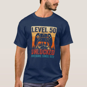 Vintage Unlocked Level 50 Retro Video Controller B T-Shirt
