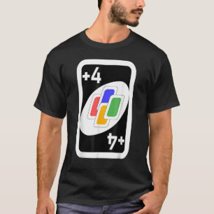 Vintage Uno Number 4 Cards Costume Halloween Match T-Shirt