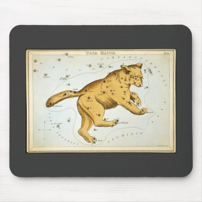 Vintage Ursa Major Bear Mouse Pad (Front)