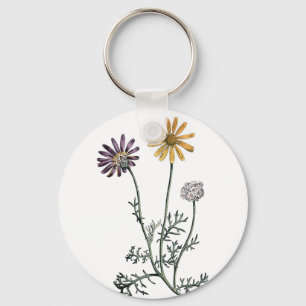 Vintage Ursinia Anthemoides Solar Fire Botanical Key Ring