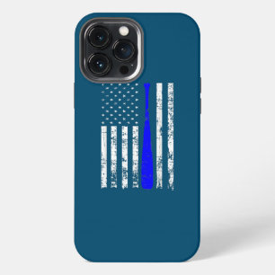 Vintage US American Flag Baseball Fans Batting iPhone 13 Pro Max Case