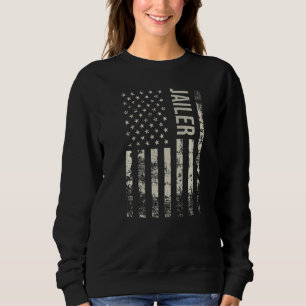 Vintage US American Flag Jailer Premium Sweatshirt