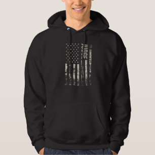 Vintage US American Flag Judge Premium Hoodie