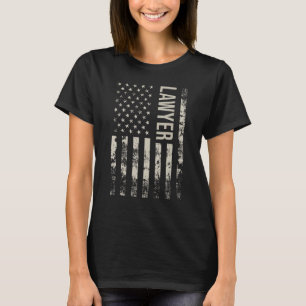 Vintage US American Flag Lawyer T-Shirt