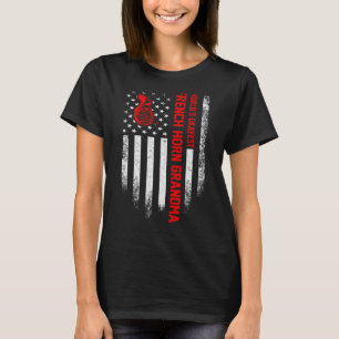 Vintage Us American Flag World S Okayest French Ho T-Shirt