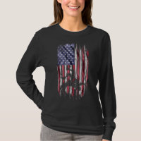 Vintage Us American Flag Wrestling Sport Wrestler