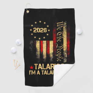 Vintage US Flag 2026 Patriotic Political Supporter Golf Towel